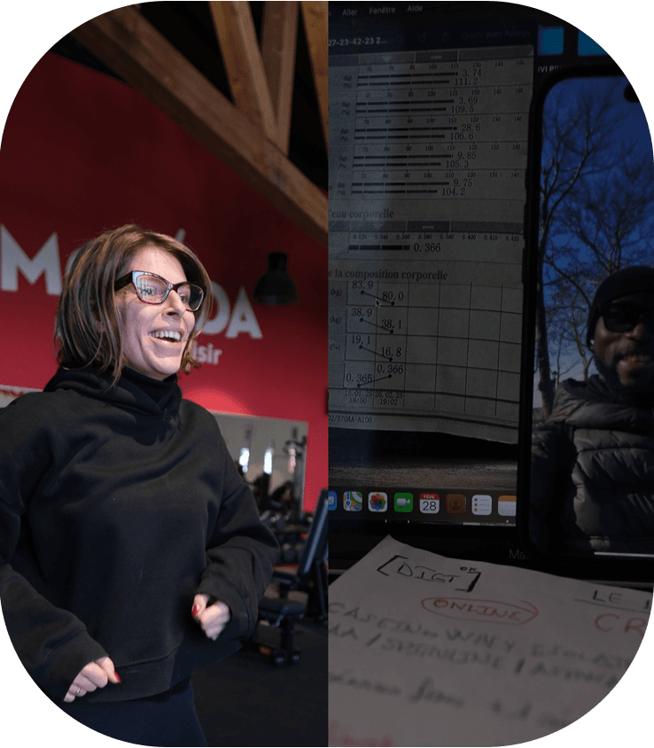 Élève de Coach Jeey en session de coaching en ligne, programme suivi à distance