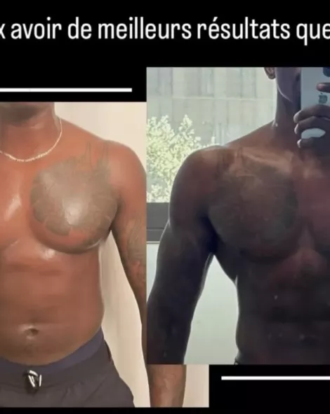 Avant après définition musculaire torse d'un élève de Coach Jeey, résultat coaching à Montpellier
